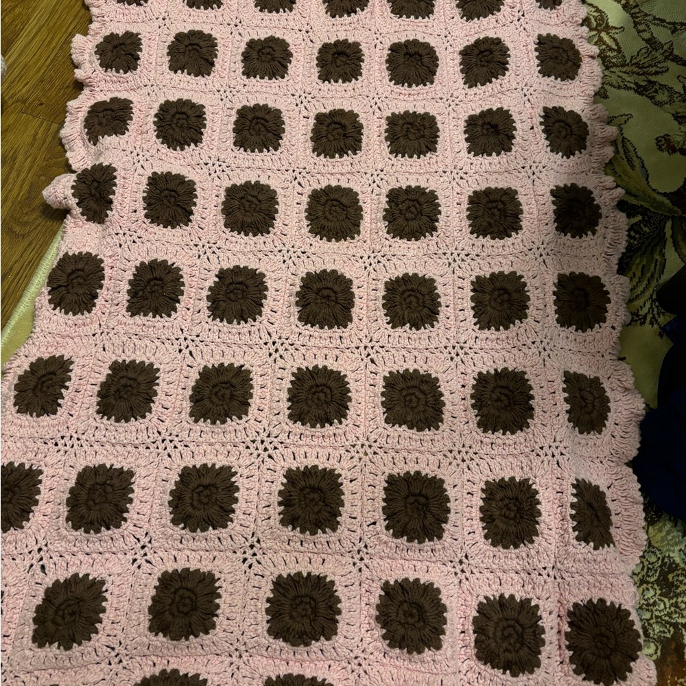 Boutique knit baby blanket